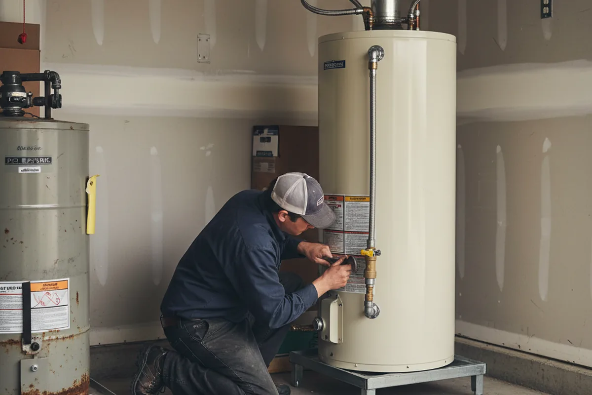 Water heater and shutoff valve replacement in Missouri City