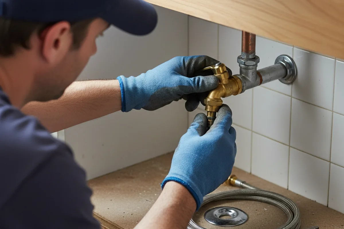 Shutoff valve and fitting work during Emergency Plumbing in Missouri City